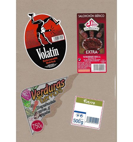 muestrario etiquetas